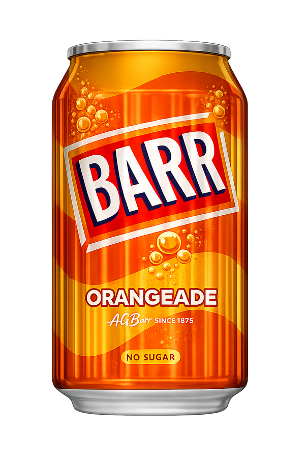 Barr Orangeade Soft Drink Can