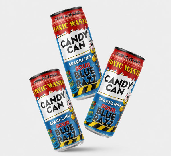 Candy Can Sparkling Blue Razz