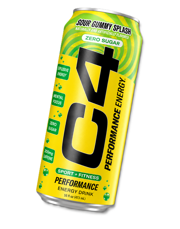 C4 Sour Gummy Splash Performance Energy Drink