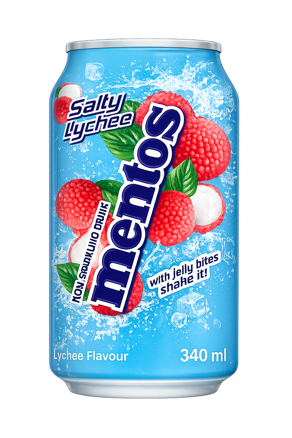 Mentos Salty Lychee Sparkling Drink