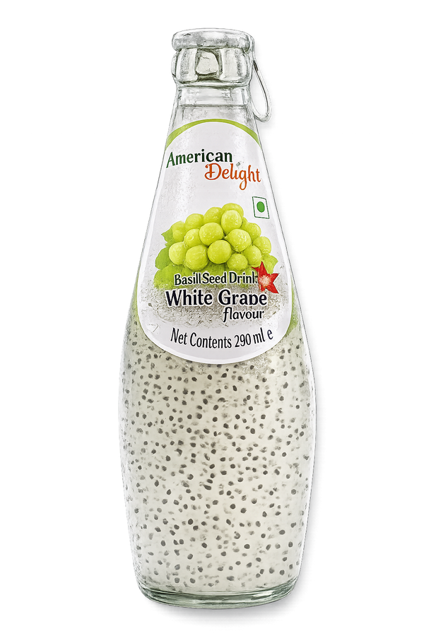 American Delight White Grape Basil Seed Drink