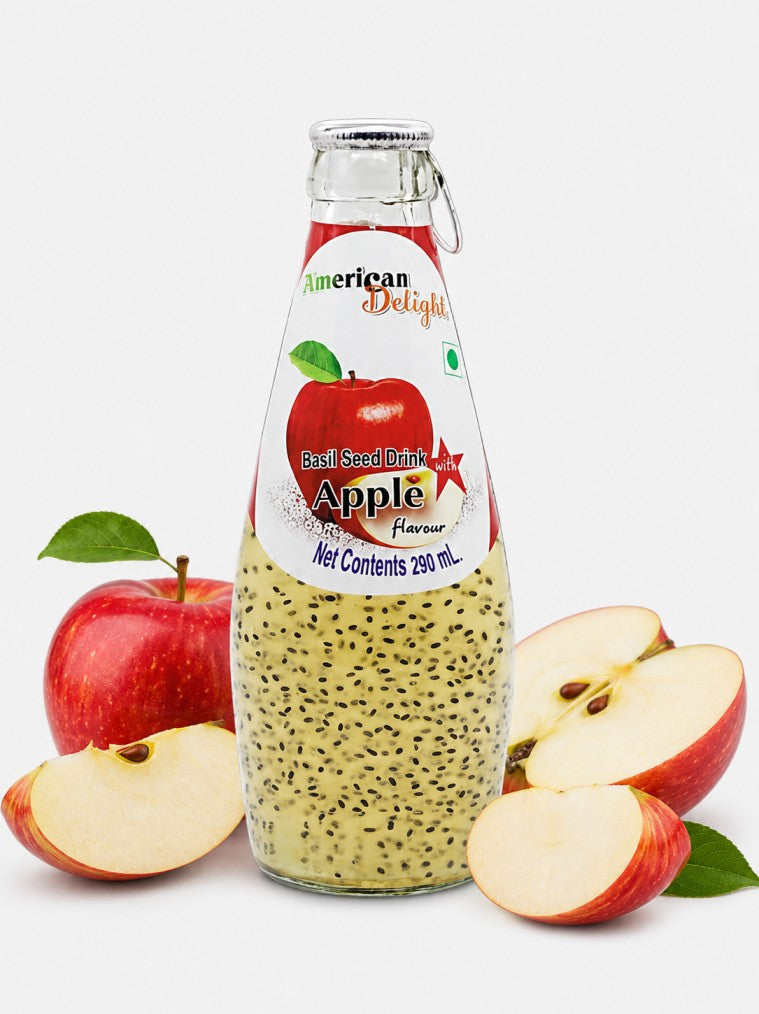 American Delight Apple Basil Seed Drink