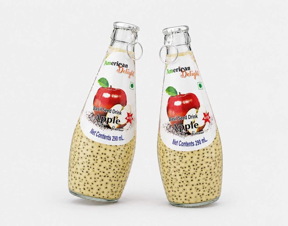 American Delight Apple Basil Seed Drink