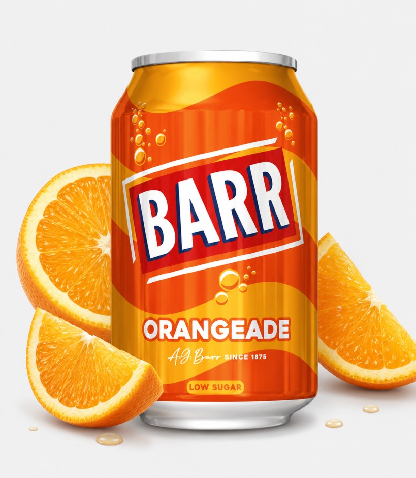 Barr Orangeade  Soft Drink Can