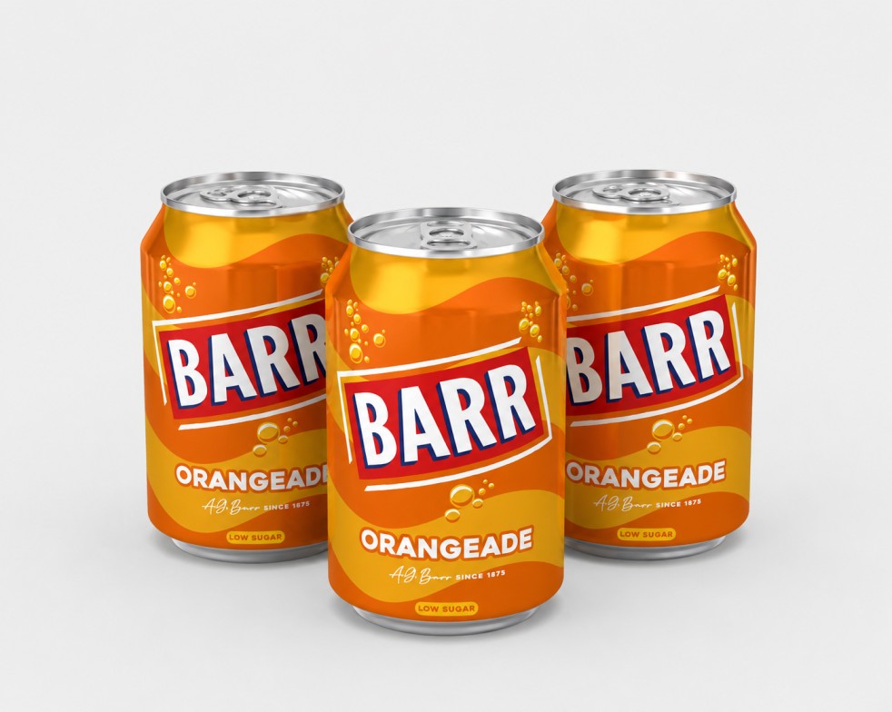 Barr Orangeade  Soft Drink Can
