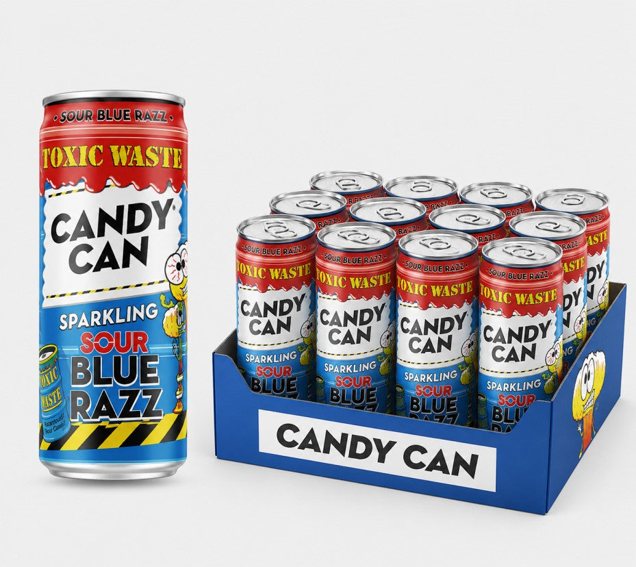 Candy Can Sparkling Blue Razz