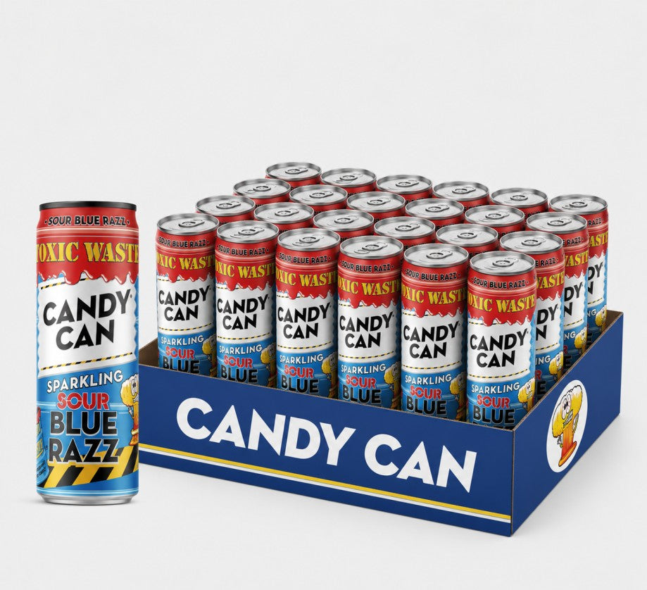 Candy Can Sparkling Blue Razz