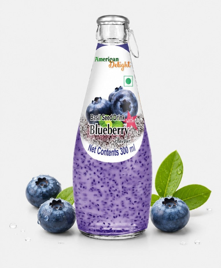 American Delight Blueberry Basil Seed Drink
