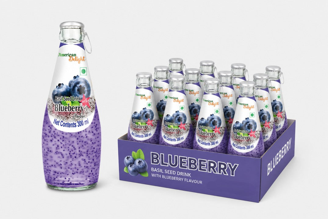American Delight Blueberry Basil Seed Drink