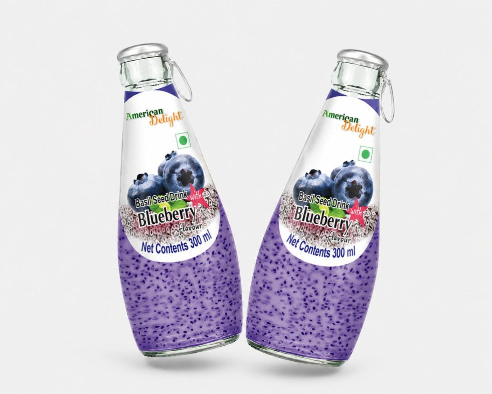 American Delight Blueberry Basil Seed Drink