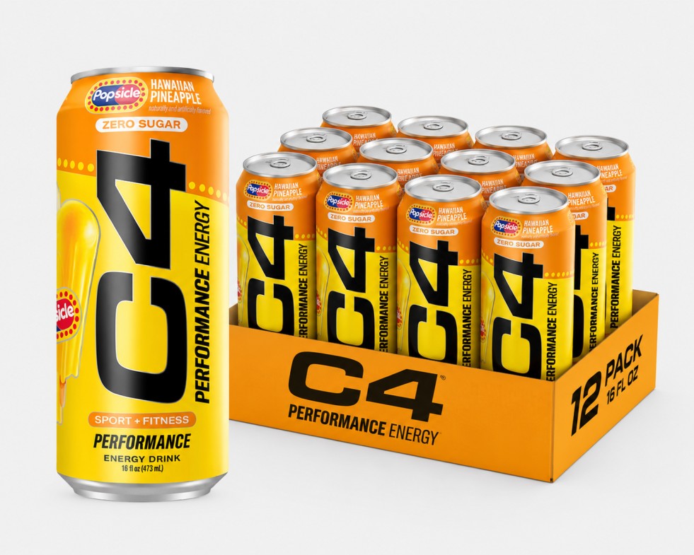 C4 Energy Drink Popsicle Orange Cream