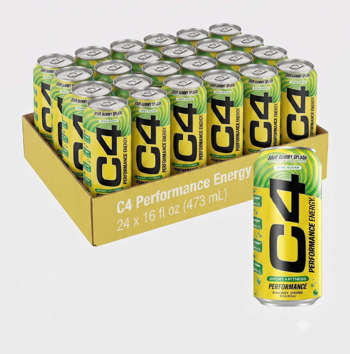 C4 Sour Gummy Splash Performance Energy Drink
