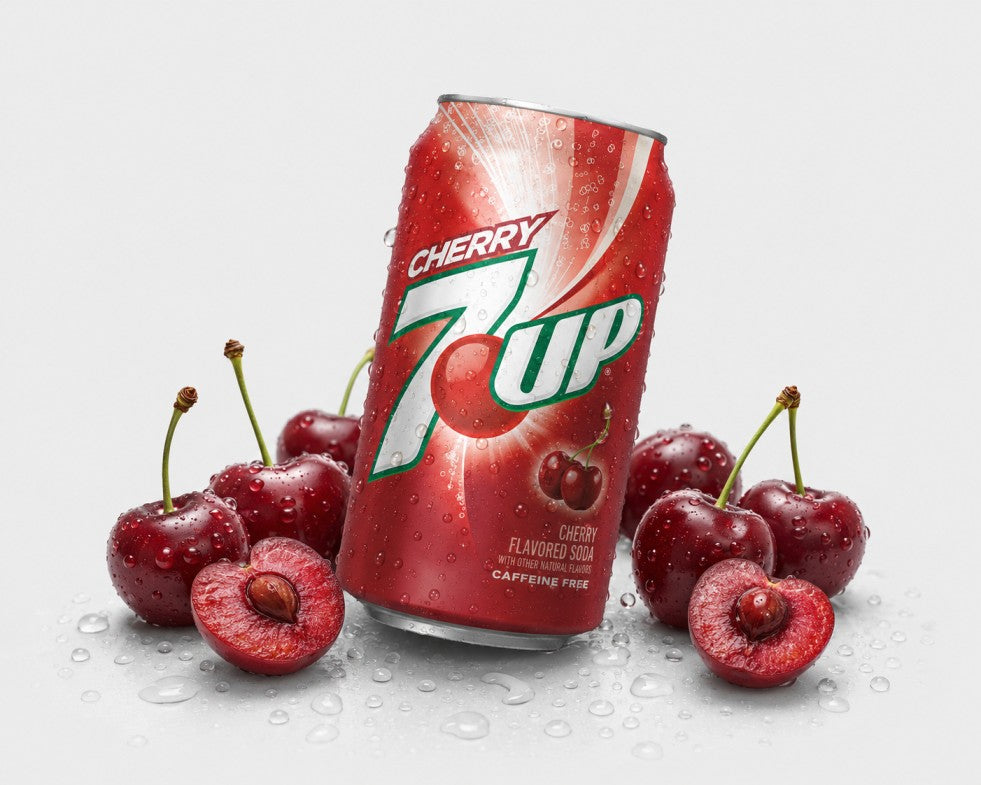 Cherry 7UP Soda Drink