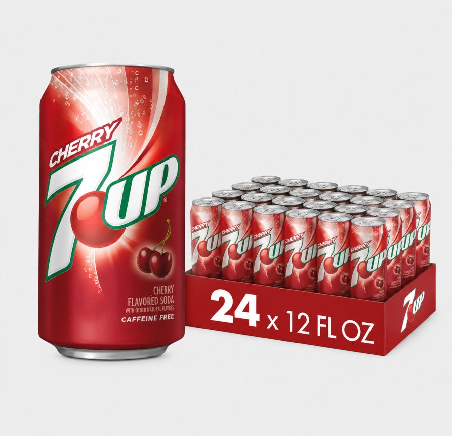 Cherry 7UP Soda Drink