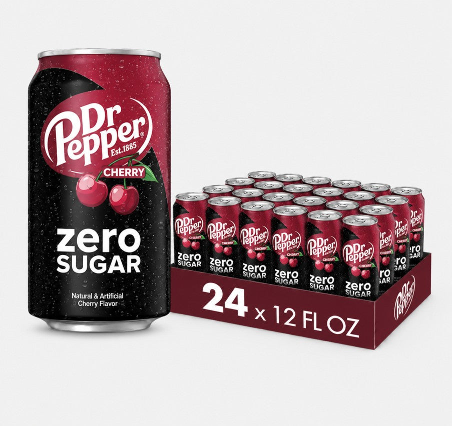 Dr Pepper Cherry Zero Sugar Soda
