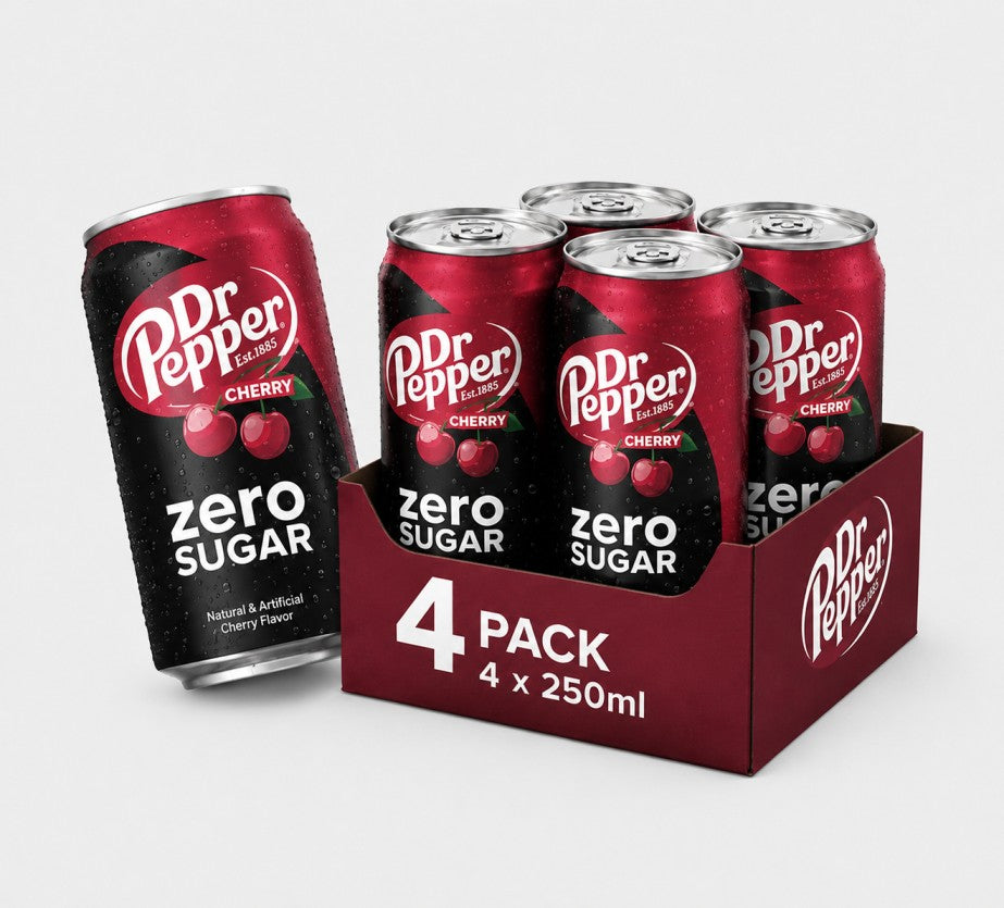 Dr Pepper Cherry Zero Sugar Soda