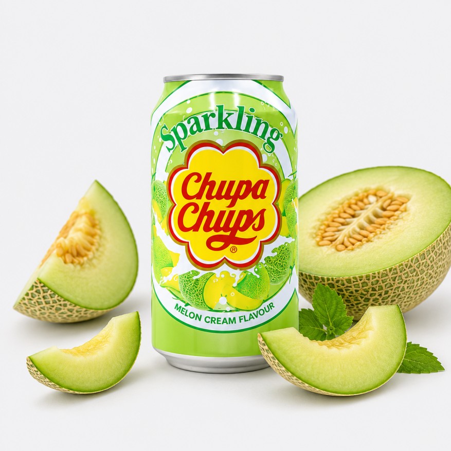 Chupa Chups Sparkling Melon Cream Flavour