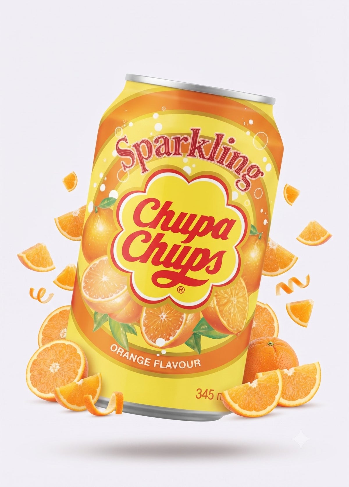 Chupa Chups Sparkling Orange Flavour
