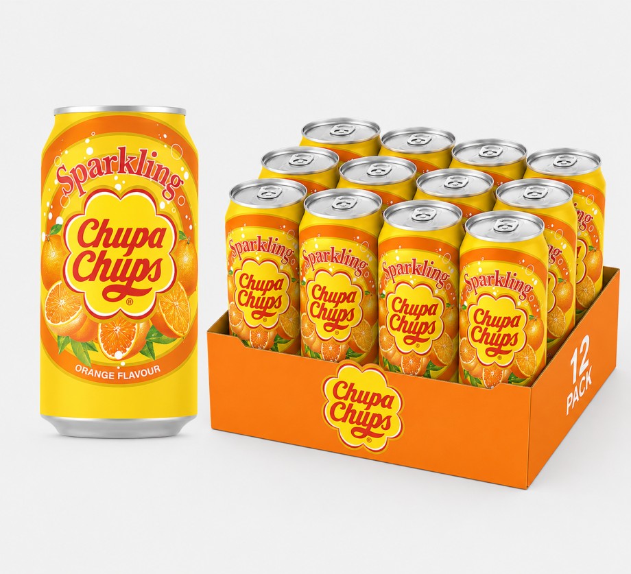 Chupa Chups Sparkling Orange Flavour