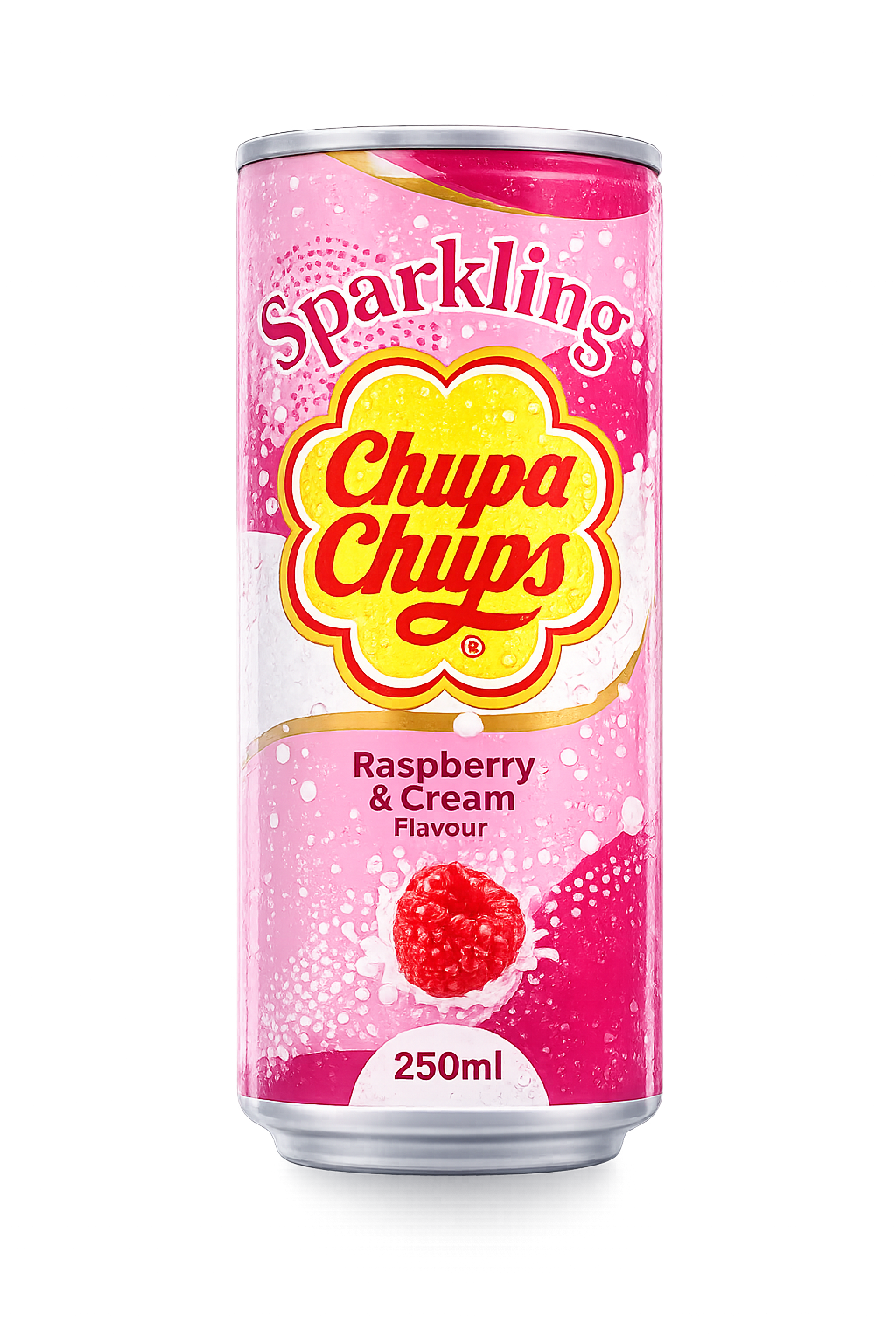 Chupa Chups Sparkling Raspberry & Cream Flavour