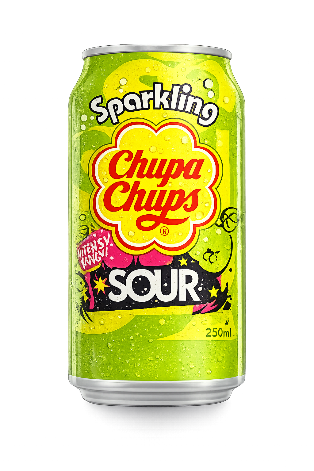 Chupa Chups Sparkling Sour Green Apple Flavour