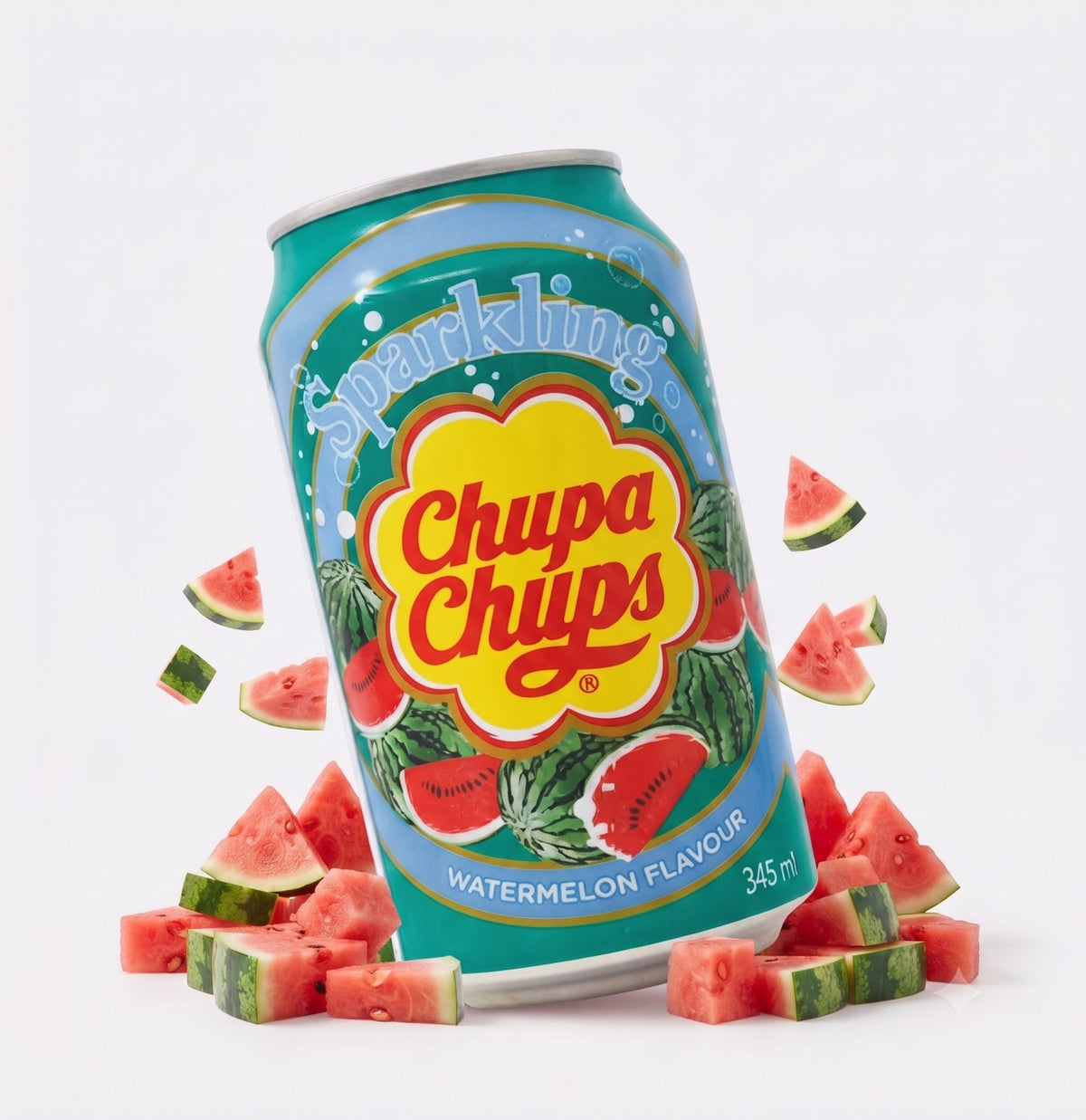 Chupa Chups Sparkling Watermelon Flavour Soda
