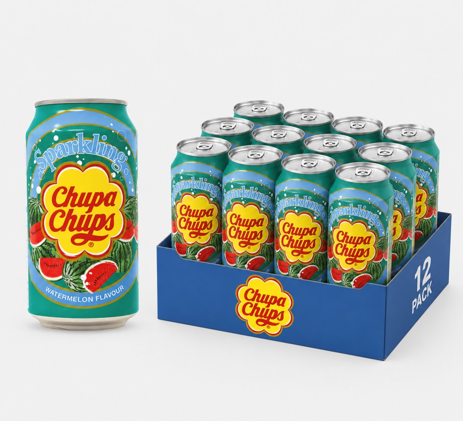 Chupa Chups Sparkling Watermelon Flavour Soda