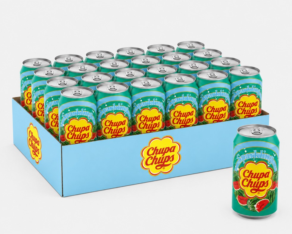 Chupa Chups Sparkling Watermelon Flavour Soda