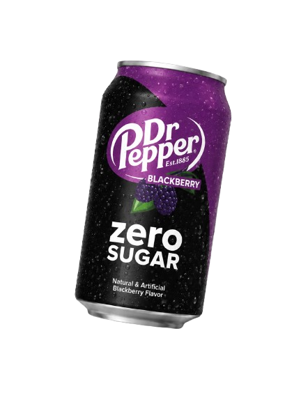 Dr Pepper Blackberry Zero Sugar Soda