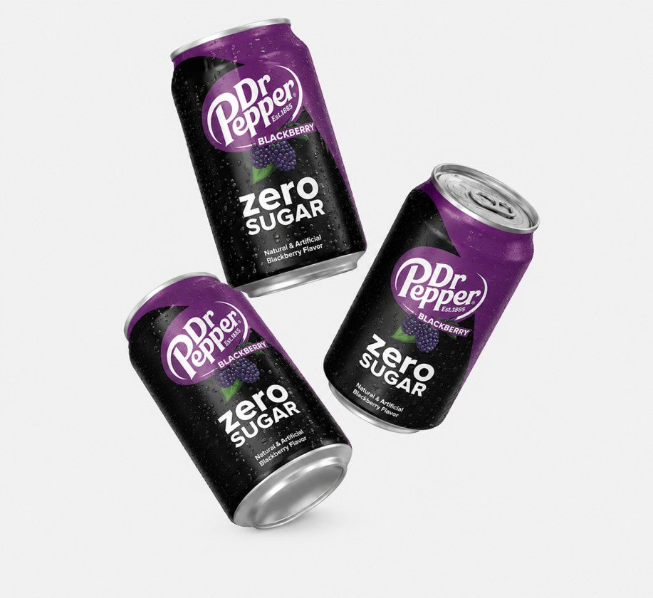 Dr Pepper Blackberry Zero Sugar Soda