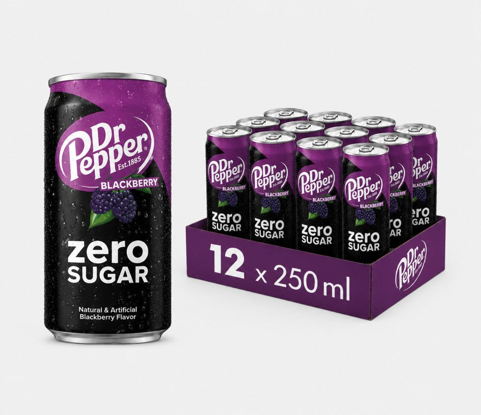 Dr Pepper Blackberry Zero Sugar Soda