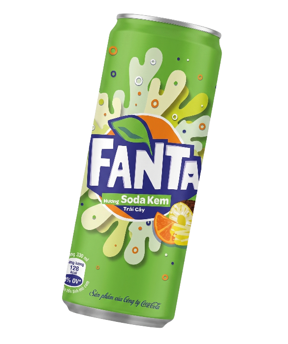 Fanta creamy soda