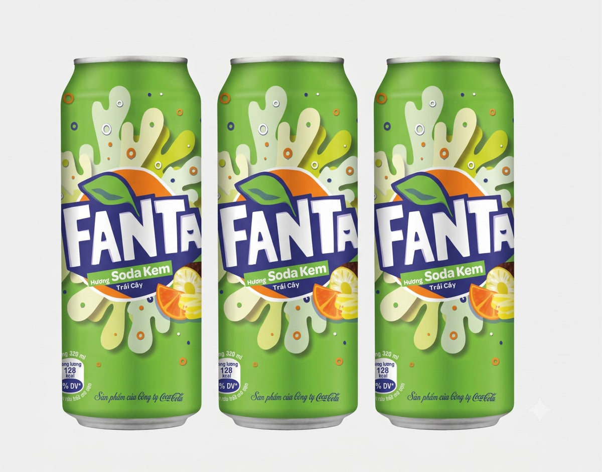 Fanta creamy soda