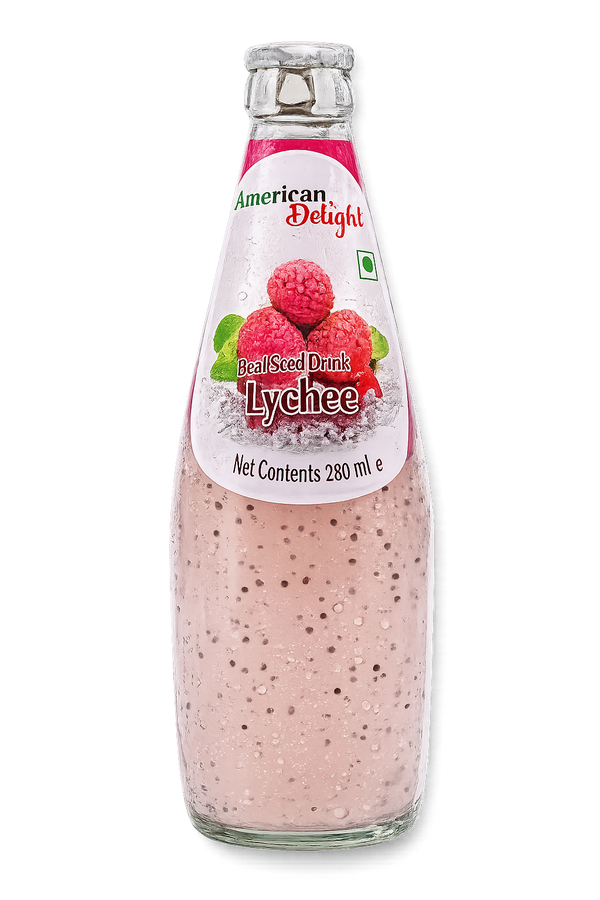 American Delight Lychee Flavoured Drink with Nata de Coco
