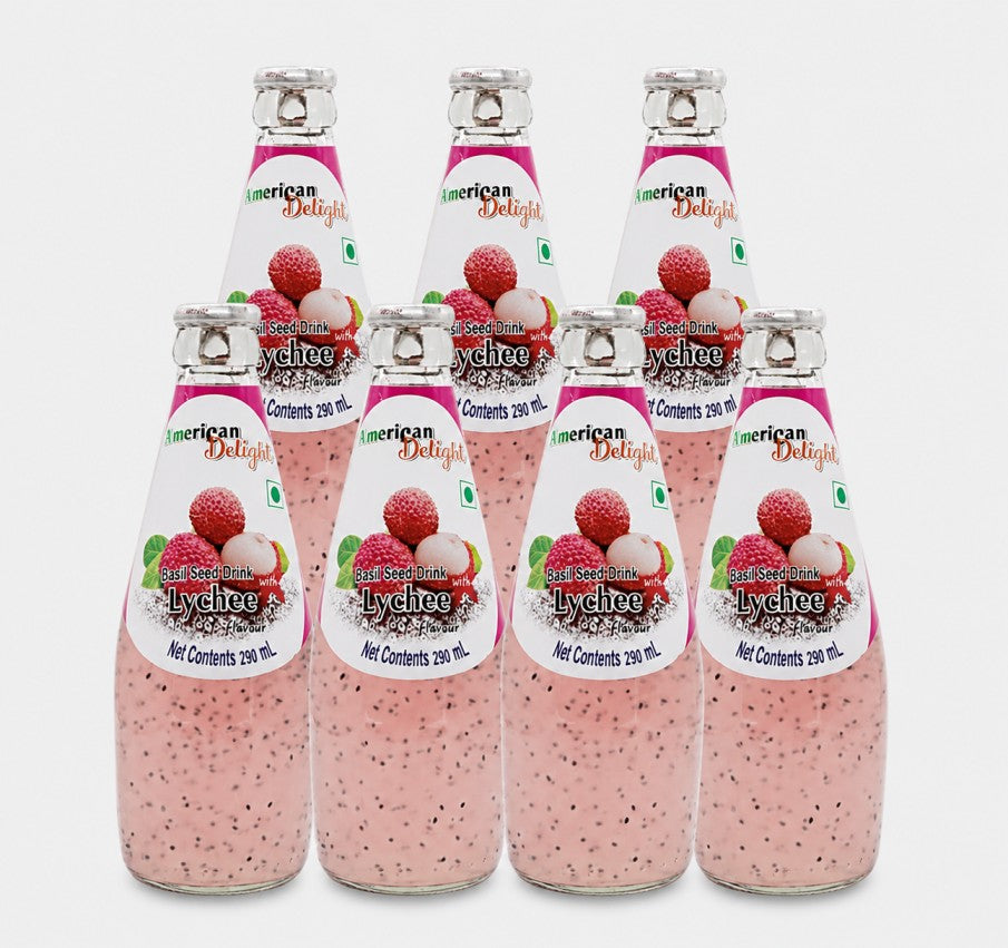 American Delight Lychee Flavoured Drink with Nata de Coco