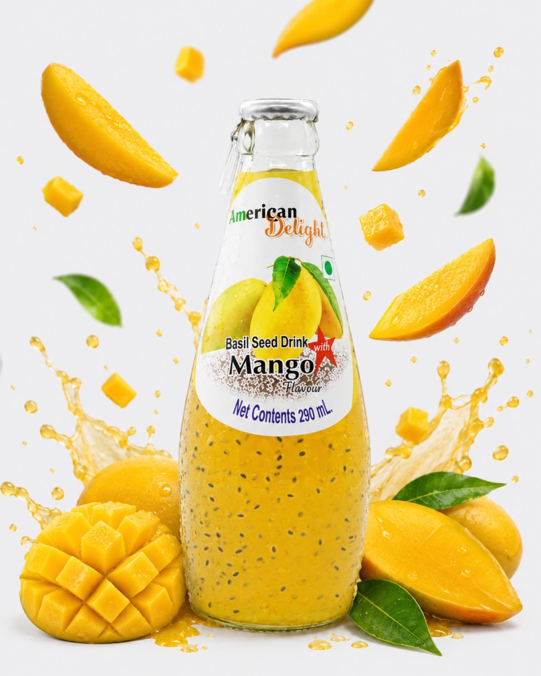 American Delight Mango Basil Seed Drink