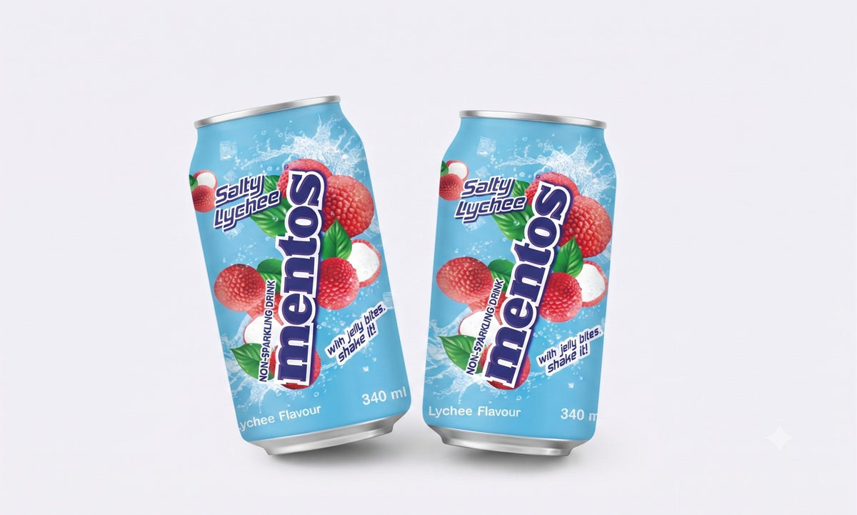 Mentos Salty Lychee Sparkling Drink
