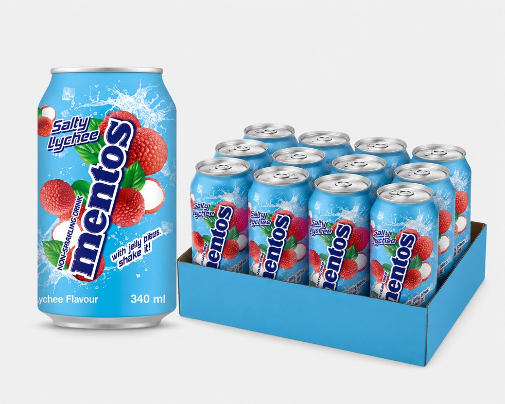 Mentos Salty Lychee Sparkling Drink