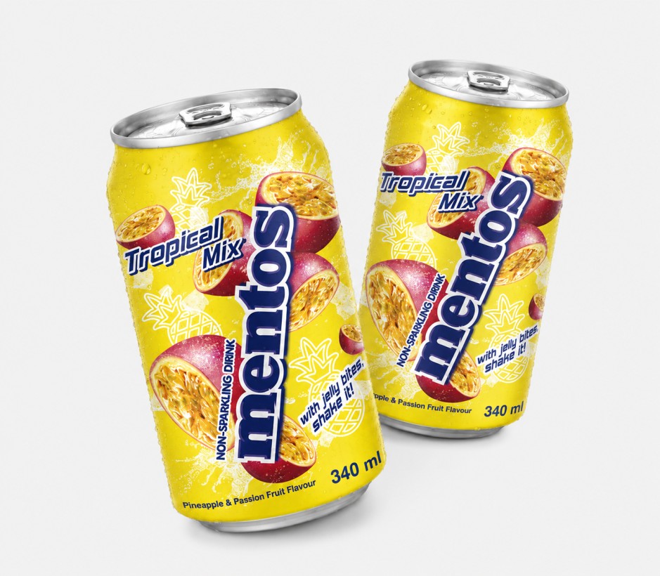 Mentos Tropical Mix Sparkling Drink