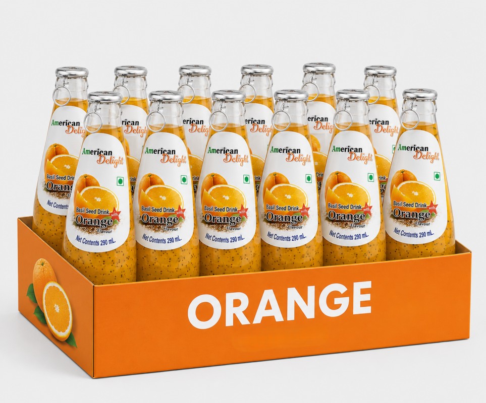 American Delight Orange Basil Seed Drink