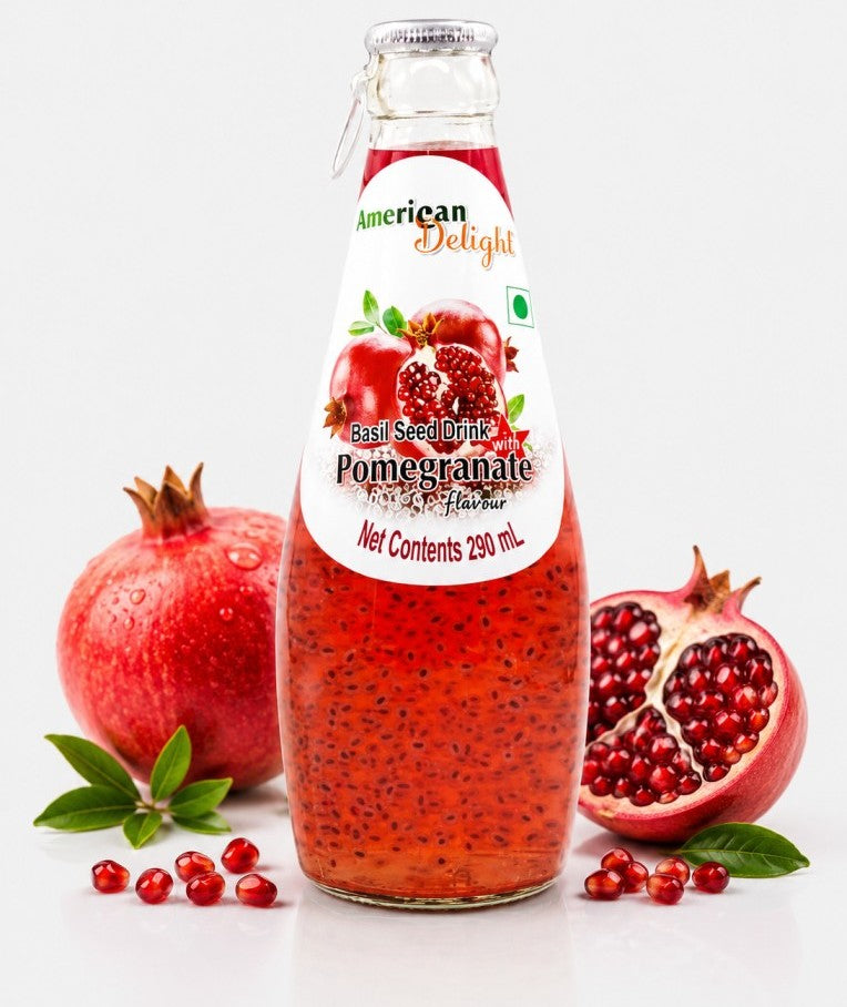 American Delight Pomegranate Basil Seed Drink