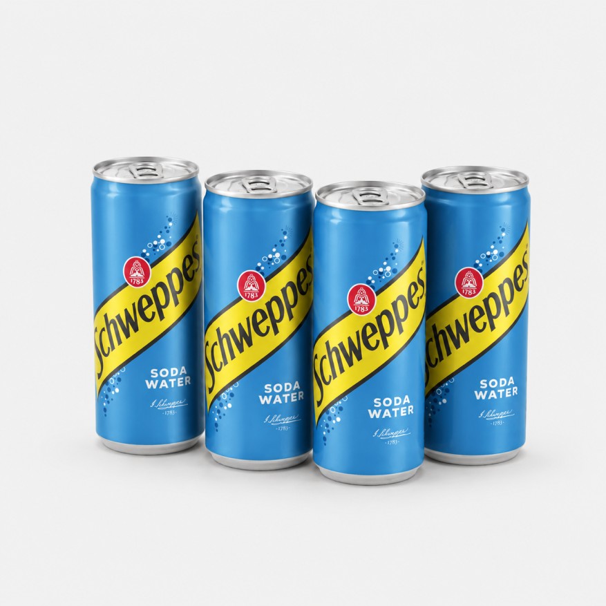 Schweppes Soda Water Sparkling Beverage