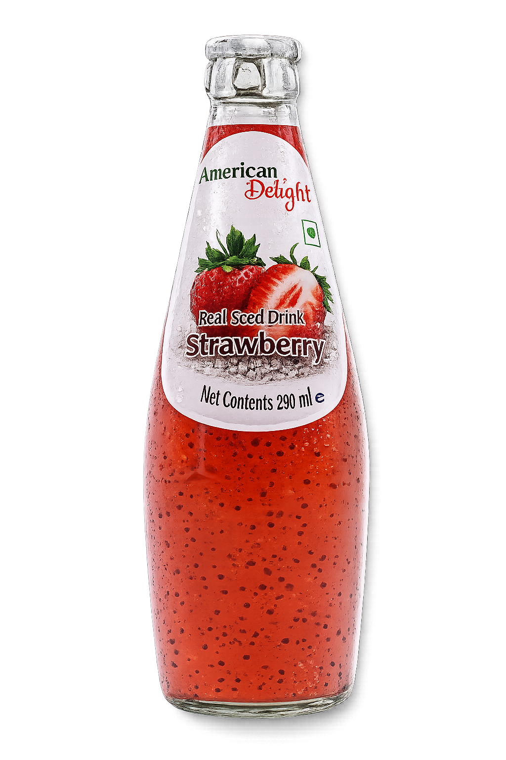 American Delight Strawberry Basil Seed Drink