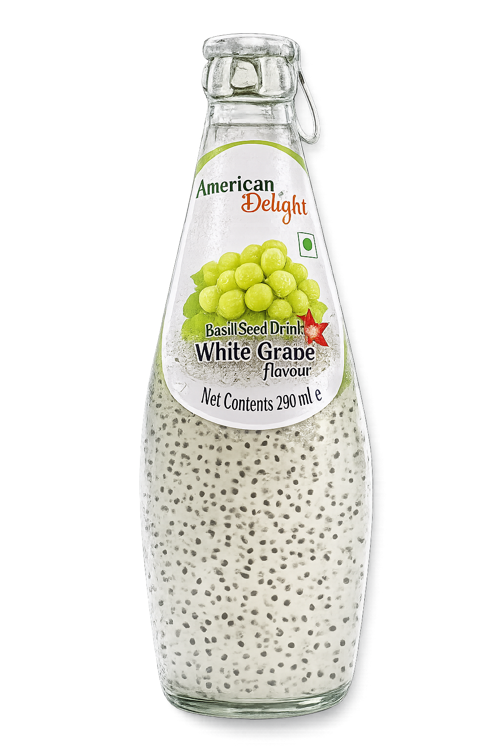 American Delight White Grape Basil Seed Drink