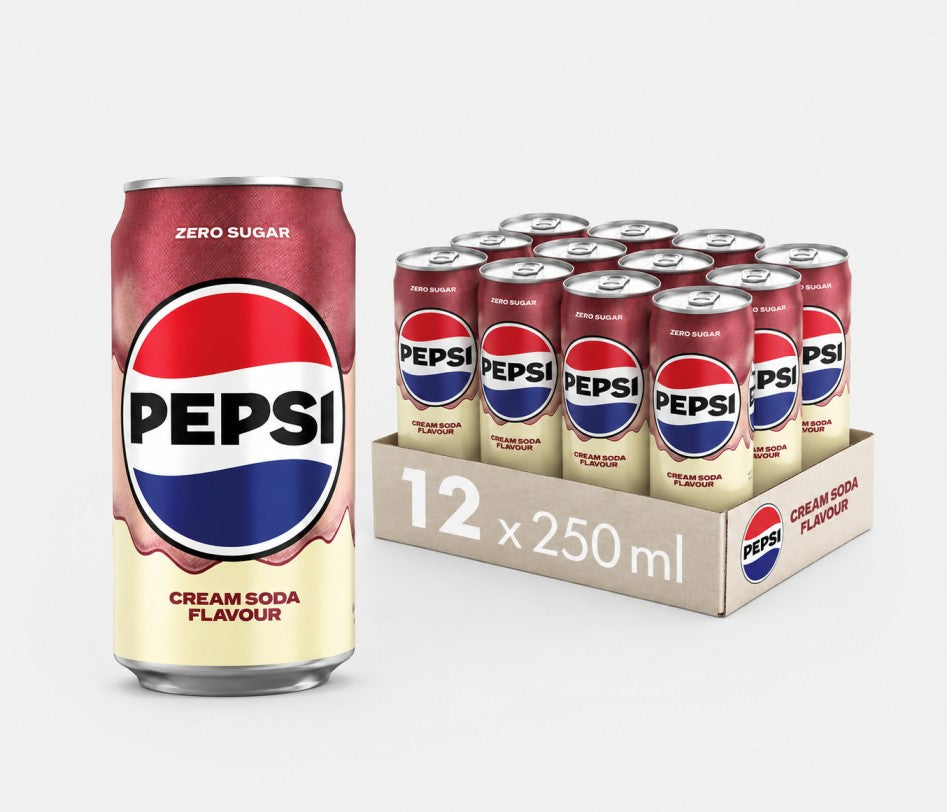 Pepsi Zero Sugar Cream Soda Flavor