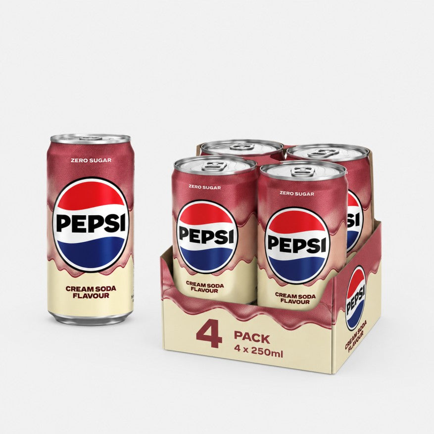 Pepsi Zero Sugar Cream Soda Flavor