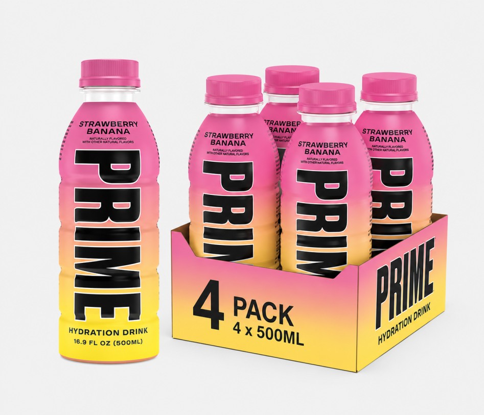 PRIME Strawberry Banana Hydration Drink